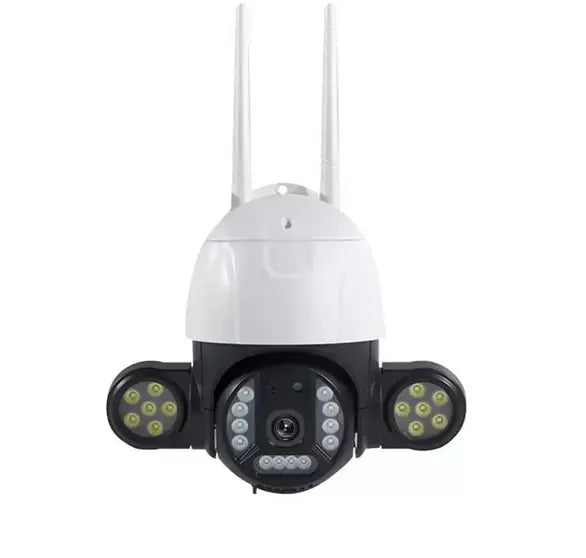 Camera de Supraveghere IP WIFI 12MP, Suport Card - 128GB exterior/interior rotativa, Ultra HD 4K, rezistenta la apa Cosul magic