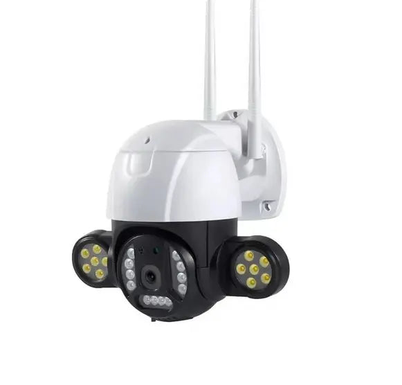 Camera de Supraveghere IP WIFI 12MP, Suport Card - 128GB exterior/interior rotativa, Ultra HD 4K, rezistenta la apa Cosul magic