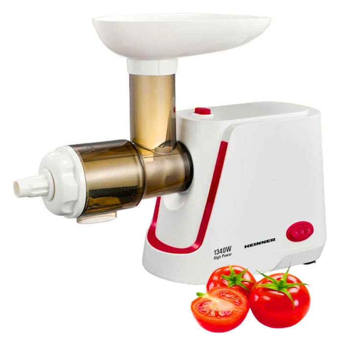 Masina Electrica de Tocat sau Pasat Rosii pentru Bulion Heinner - 1340W, 48kg/ora, HMP-1340WH