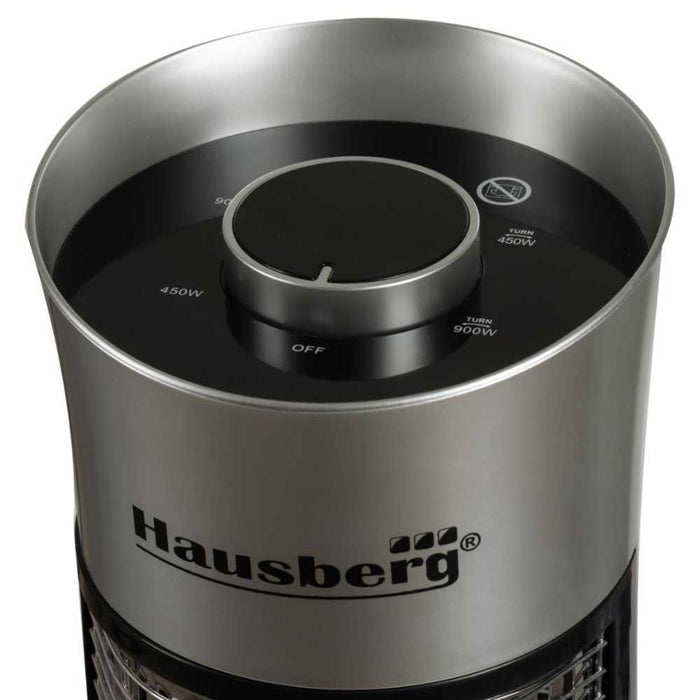 Radiator Hausberg Electric - Aeroterma cu Fibra de Carbon, 450W/900W, Functie de Rotatie, Aeroterma- HB8750GR